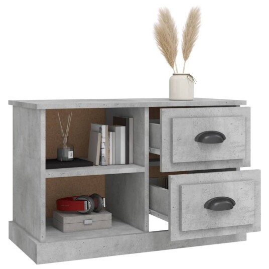 vidaXL TV-benk betonggrå 73x35,5x47,5 cm konstruert tre vidaXL TV-benk betonggrå 73x35,5x47,5 cm konstruert tre