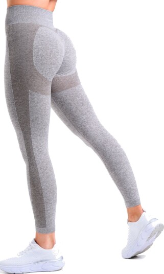 Bumpro Power Up! Tights Mid Grey Marl - L