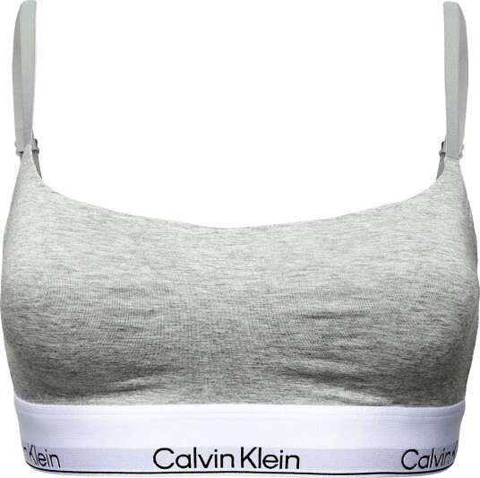 Calvin Klein Lightly Lined Bralette GREY HEATHER S