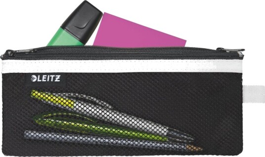 Leitz Wow Travel Medium Pung For Personal Belongings / Medicine / Pen / Cable Nylon Svart Leitz Wow Travel Medium Pung For Personal Belongings / Medicine / Pen / Cable Nylon Svart