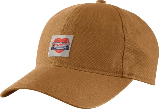 Carhartt Caps Hearth Patch Canvas 107401 Dame Brun