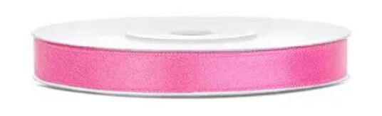 Sateng - silkebånd rosa 6mm/25m