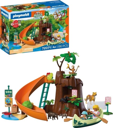 Playmobil Animals Og Friends Zoo: Jungeleventyr 86 Deler 7 Onesize Leketøy