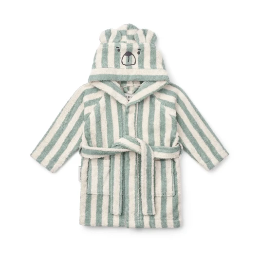 Liewood Lily badekåpe peppermint creme de la creme stripe 7–8 år