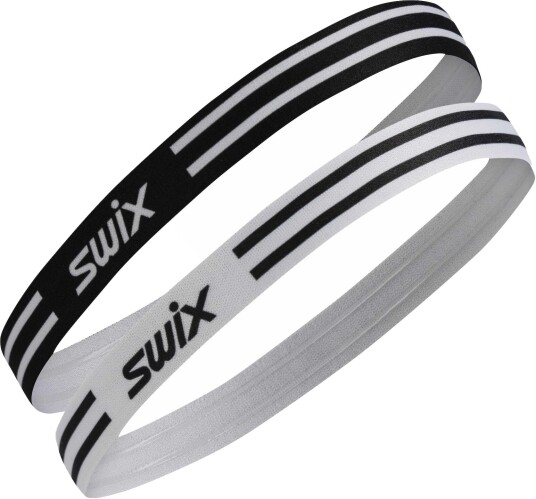 Swix Vantage Elastic Hairbands 2pk Black/bright White Swix Vantage Elastic Hairbands 2pk Black/bright White