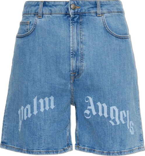 Palm Angels Herre Shorts Blå W29,