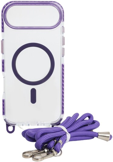 Trolsk Mobildeksel med MagSafe og Stropp (iPhone Air) Lilla
