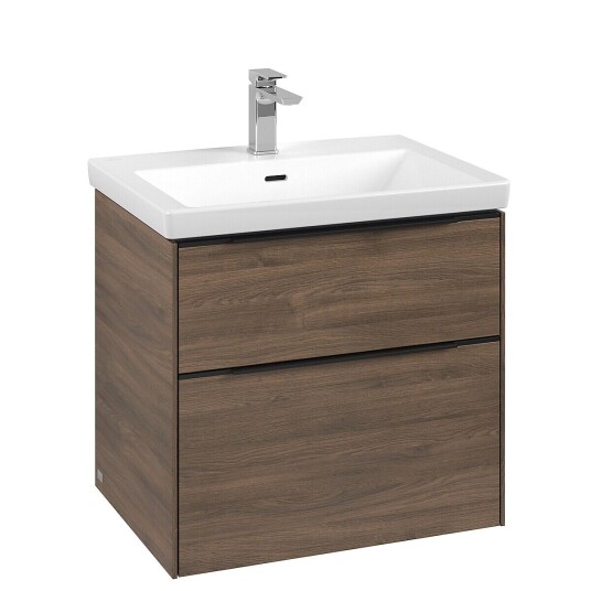 Villeroy & Boch  Subway 3.0 Servantskap m/2 skuffer 622x576x478 mm Arizona Eik