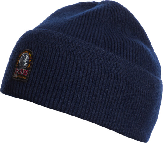 Parajumpers Garmo Knitted Beanie Blue Navy S M Parajumpers Garmo Knitted Beanie Blue Navy S M