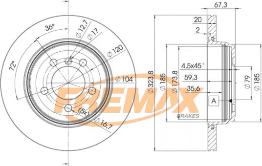 Bremseskive FREMAX BD-6127