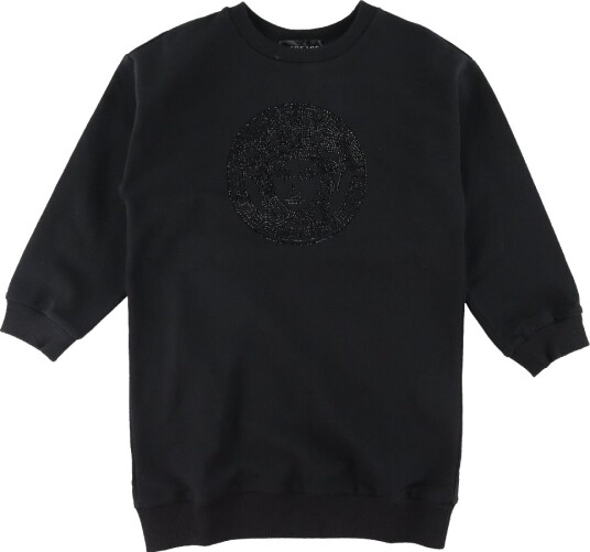 Versace Kjole Svart m. Logo/Rhinestone Versace 6 år 116 Kjole