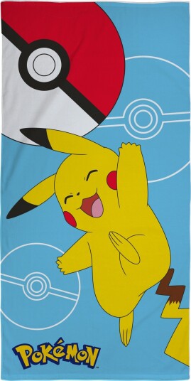 Licens Pikachu håndkle 70x140 cm 100% bomull Mykt badehåndkle med Pikachu fra Pokémon Licens Pikachu håndkle 70x140 cm 100% bomull Mykt badehåndkle med Pikachu fra Pokémon