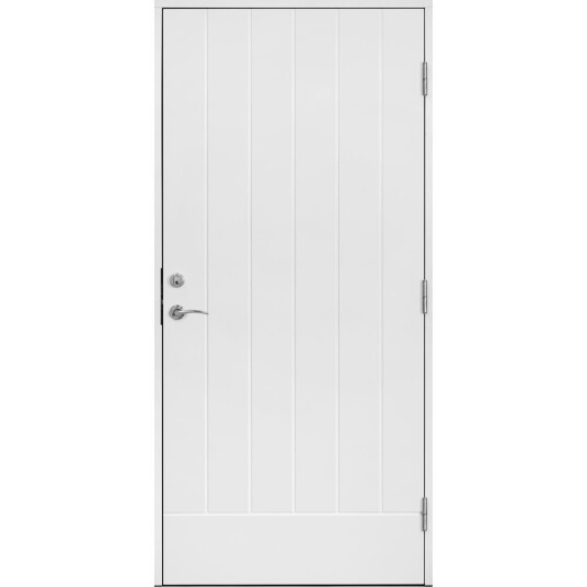 Solid Dørsett tradisjon ytterdør spor 100x210 h hvit tett sporfrest ncs s0502 y Solid Dørsett tradisjon ytterdør spor 100x210 h hvit tett sporfrest ncs s0502 y