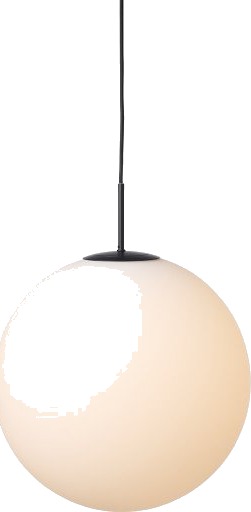 Nielsen Light Nora kafépendel opal/svart Ø40 cm