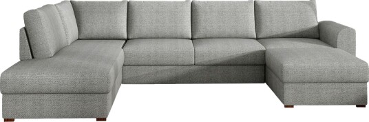 Wilma 6 seters Divan Høyre Sovesofa 305 cm Grå