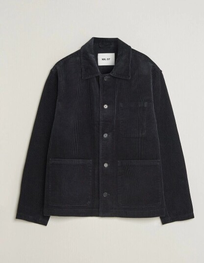 NN07 Morgan Corduroy Overshirt Deep Navy