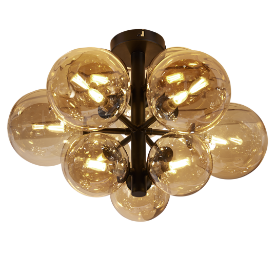 Oscar taklampe 50 cm Amber