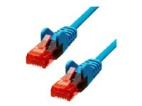 ProXtend - Koblingskabel - RJ-45 (hann) til RJ-45 (hann) - 5 m - 5 mm - UTP - CAT 6 - IEEE 802.3af - med støvel, uten hindringer, flertrådet - blå