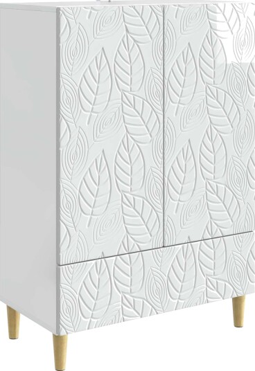Serviesskap Høgglans hvit 66 x 34,5 x 95 cm Konstruert tre Serviesskap Høgglans hvit 66 x 34,5 x 95 cm Konstruert tre