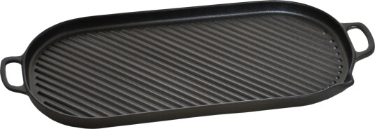 Ronneby Bruk Rondo grillplate 23x47cm med håndtak og helletut