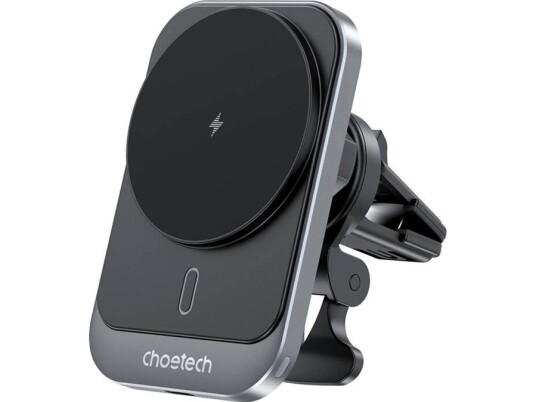 Choetech T206-F Bilholder Med 15W Induktiv Lader For Luftventil - Svart