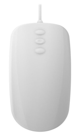 Cherry AK-PMH3 Ergonomisk Trackball Mus med 5 Knapper og 16000 DPI - Hvit