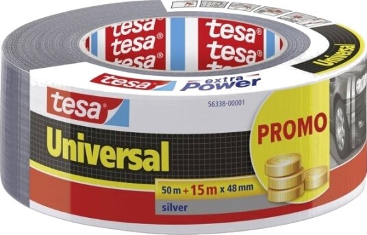 Tesa Universal 56338 00001 01 Vevd Tape Sølv L X B 65 M X 48 Mm 1 Stk 56338 00001 01