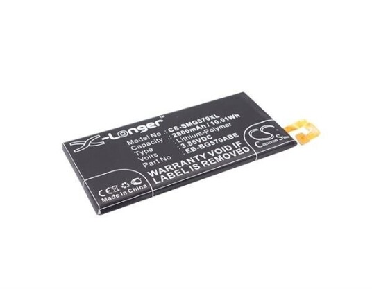 Samsung SM-G5700 batteri (2600 mAh 3.85 V, Sort)