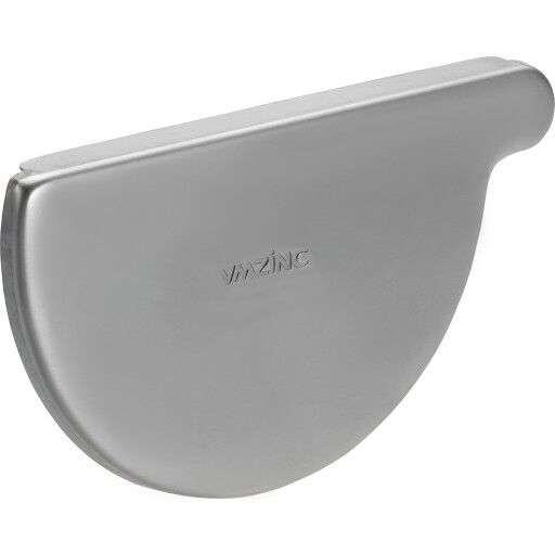 VMZINC Endestykke For Halvrund Takrenne Zink Natur VMZINC Endestykke For Halvrund Takrenne Zink Natur