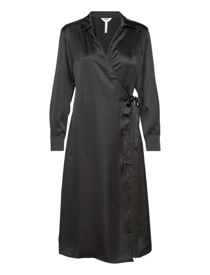 Object | Objsateen Tania Ls Wrap Dress A Div | 34