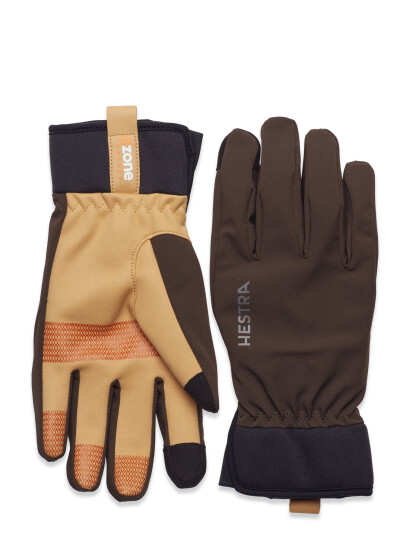 Hestra Czone Contact Glove -5 Finger Dark Forest - Brown - 6