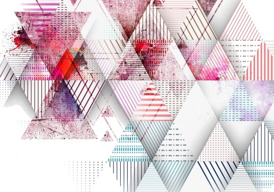 Fototapet Triangular World 200x140 - Artgeist sp. z o. o.