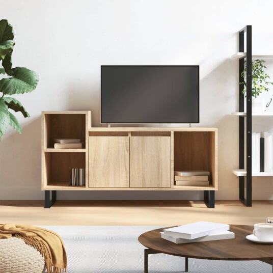 vidaXL TV-benk sonoma eik 100x35x55 cm konstruert tre 8721012113664