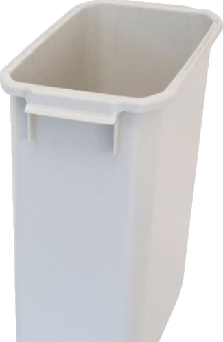 Affaldsbeholder 60L Hvid Patricia