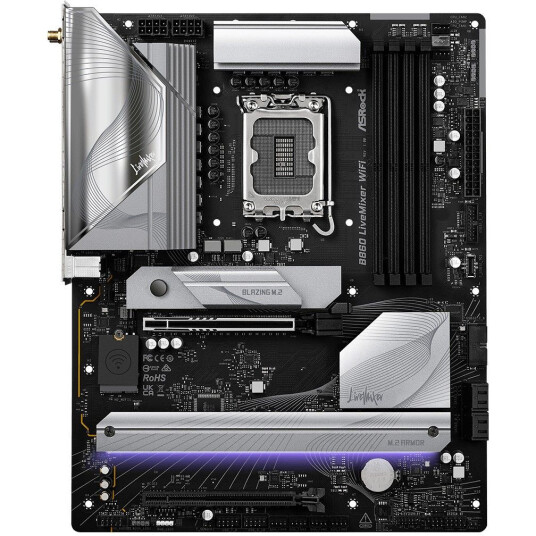 ASRock B860 LiveMixer ATX Hovedkort med 4xDDR5, WiFi 6E og Thunderbolt 4 ASRock B860 LiveMixer ATX Hovedkort med 4xDDR5, WiFi 6E og Thunderbolt 4