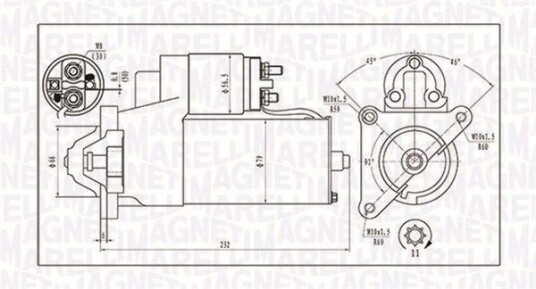 Starter MAGNETI MARELLI 063720373010 Starter MAGNETI MARELLI 063720373010