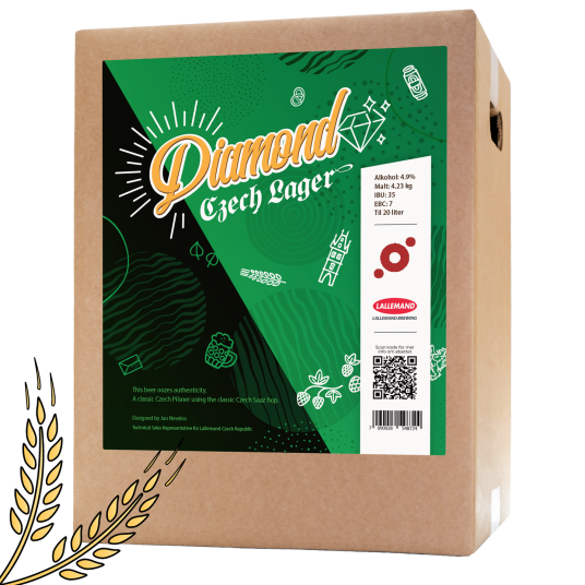Ølbrygging As Diamond Czech Lager allgrain ølsett collab med Lallemand. Tsjekkisk Pilsner Ølbrygging As Diamond Czech Lager allgrain ølsett collab med Lallemand. Tsjekkisk Pilsner