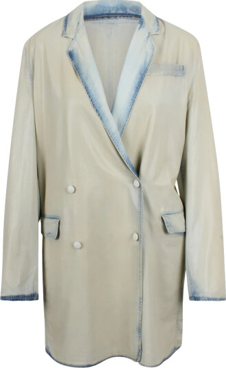 Diesel Dame Frakker Hvit S,