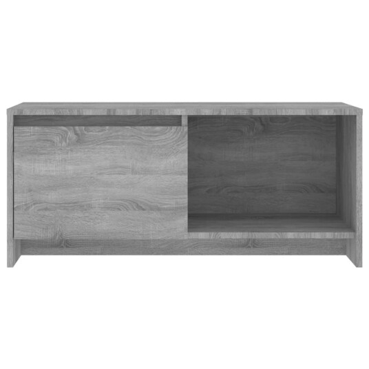 vidaXL TV-benk grå sonoma eik 90x35x40 cm sponplate