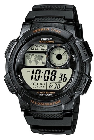 Casio Herreklokke AE 1000W 1AVEF Collection Resinplast Ø43.7 mm