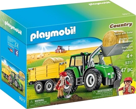 Playmobil Country 47 Deler Traktor med henger 9317
