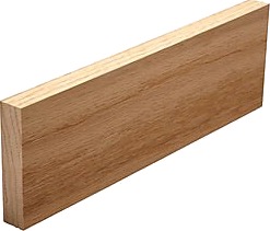 Rindalslist glattkant eik lakkert 21 x 120 mm