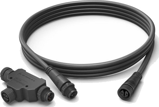 Philips Hue 2.5M Kabel + T Utendørs - 60256 Philips Hue 2.5M Kabel + T Utendørs - 60256