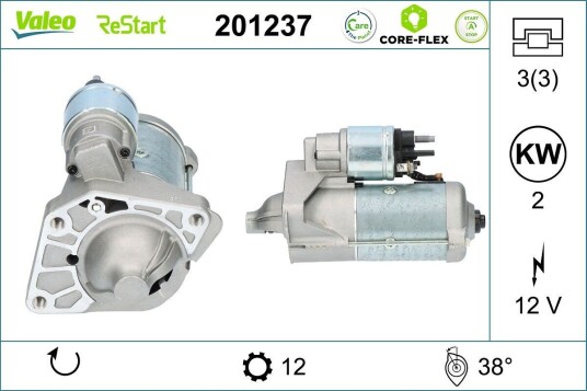 Starter VALEO 201237 Starter VALEO 201237