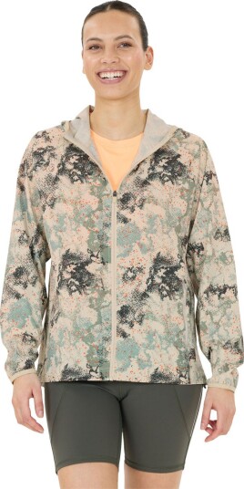 Endurance Braylen AOP Treningsjakke Dame Beige/Flerfarget 40