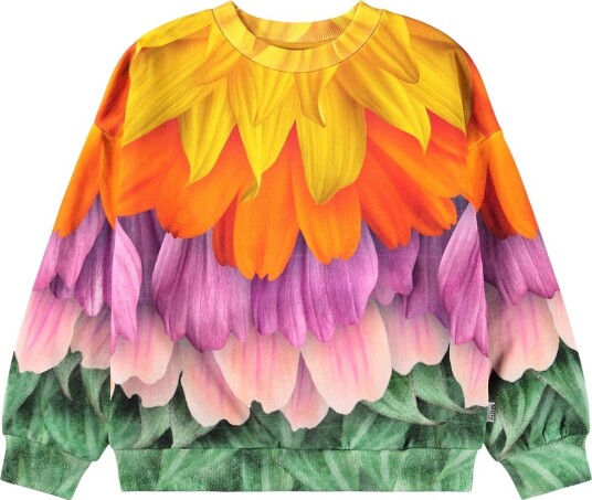 Molo Collegegenser Maxi Multi Kronblader Molo 6 år 116 Collegegenser