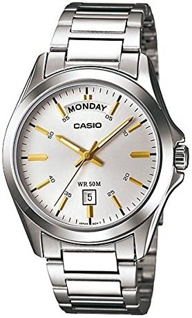 Casio Herreklokke MTP 1370D 7A2VDF Classic Sølvfarget/Stål Ø40 mm