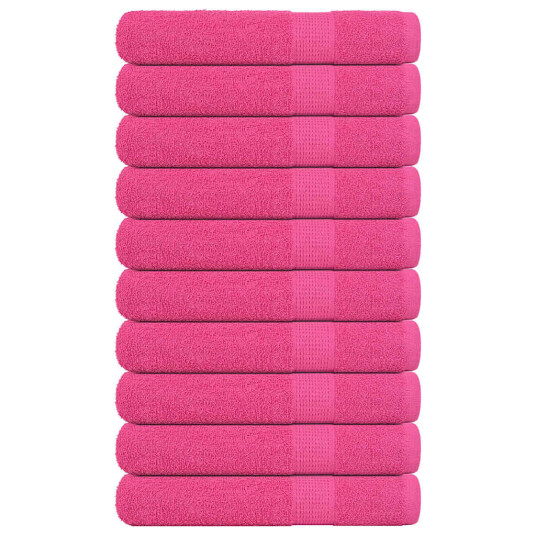 Håndklær FROGN 10 stk rosa 100x200 cm 360 gsm Håndklær FROGN 10 stk rosa 100x200 cm 360 gsm