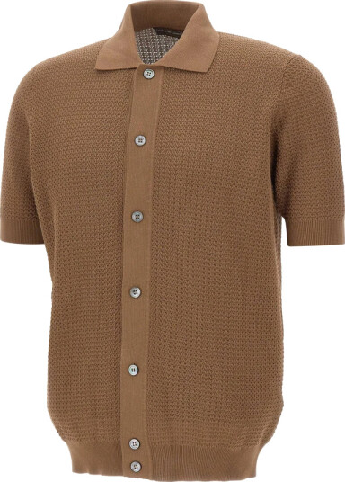 Filippo De Laurentiis Herre Strikkevarer Brun 2XL,
