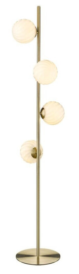 Halo Design Twist 4 Gulvlampe Opal/ Messing